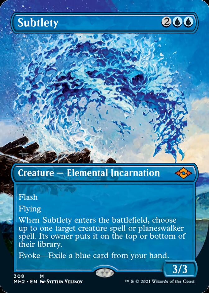 Subtlety (Borderless Alternate Art) [Modern Horizons 2] | Jomio and Rueliete's Cards and Comics