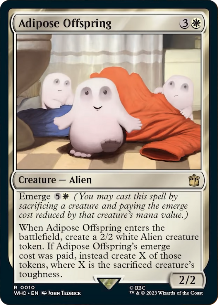 Adipose Offspring [Doctor Who] | Jomio and Rueliete's Cards and Comics