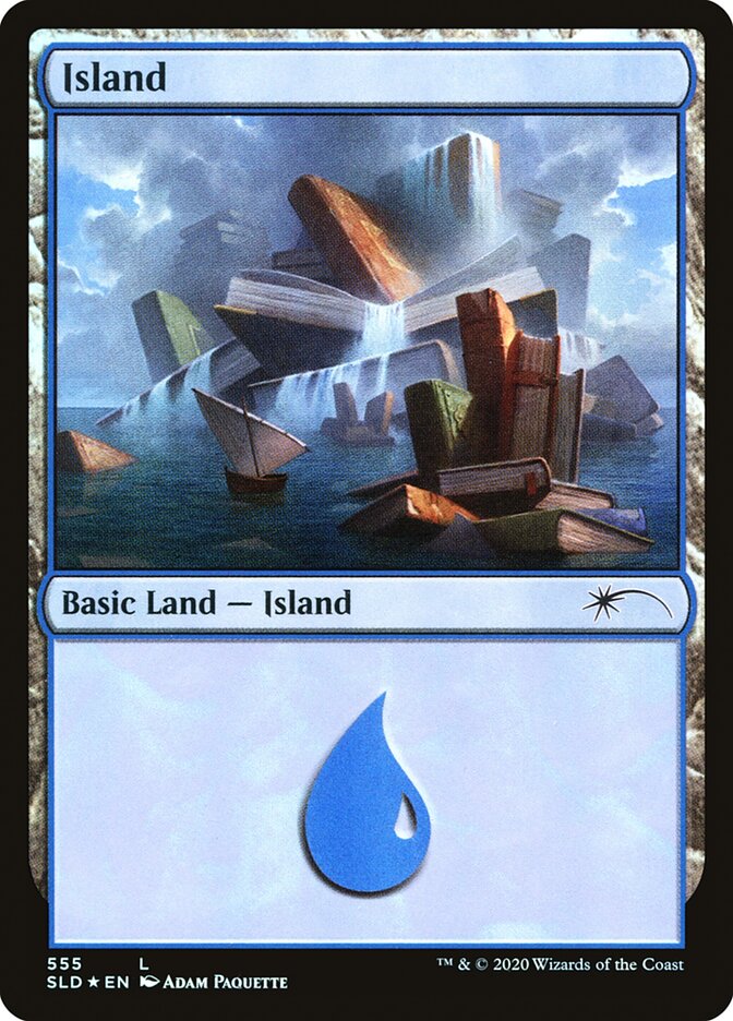 Island (Well Read) (555) [Secret Lair Drop Promos] | Jomio and Rueliete's Cards and Comics