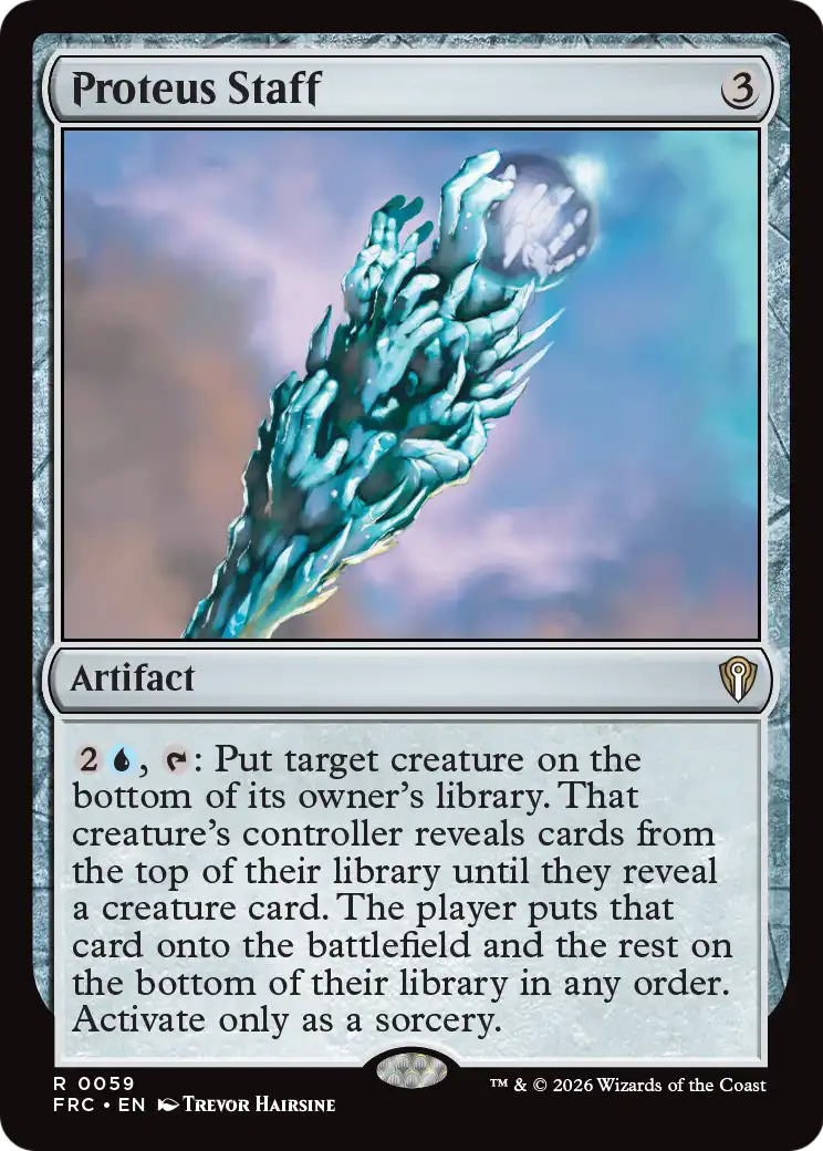 Proteus Staff [Reality Fracture Commander] | Jomio and Rueliete's Cards and Comics