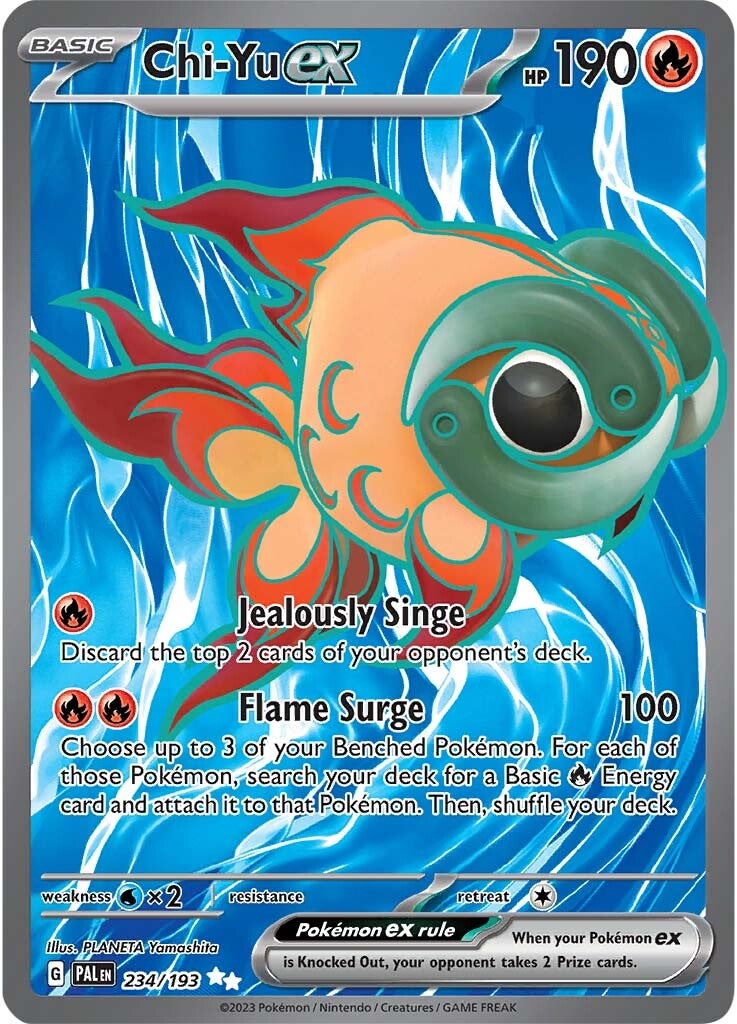 Chi-Yu ex (234/193) [Scarlet & Violet: Paldea Evolved] | Jomio and Rueliete's Cards and Comics