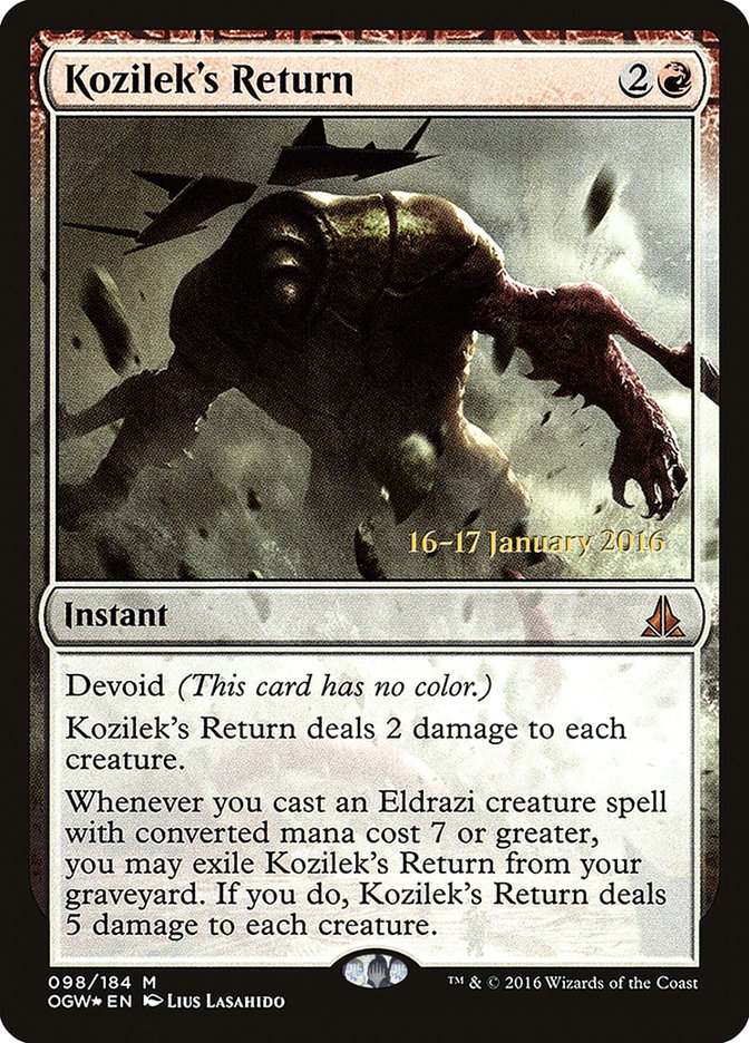 Kozilek's Return [Oath of the Gatewatch Prerelease Promos] | Jomio and Rueliete's Cards and Comics