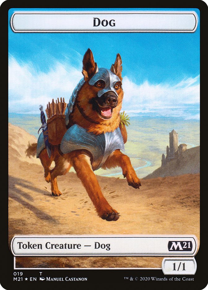 Cat (011) // Dog Double-Sided Token [Core Set 2021 Tokens] | Jomio and Rueliete's Cards and Comics
