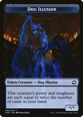 Zombie // Dog Illusion Double-Sided Token [Dungeons & Dragons: Adventures in the Forgotten Realms Tokens] | Jomio and Rueliete's Cards and Comics