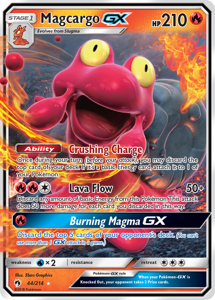 Magcargo GX (44/214) [Sun & Moon: Lost Thunder] | Jomio and Rueliete's Cards and Comics