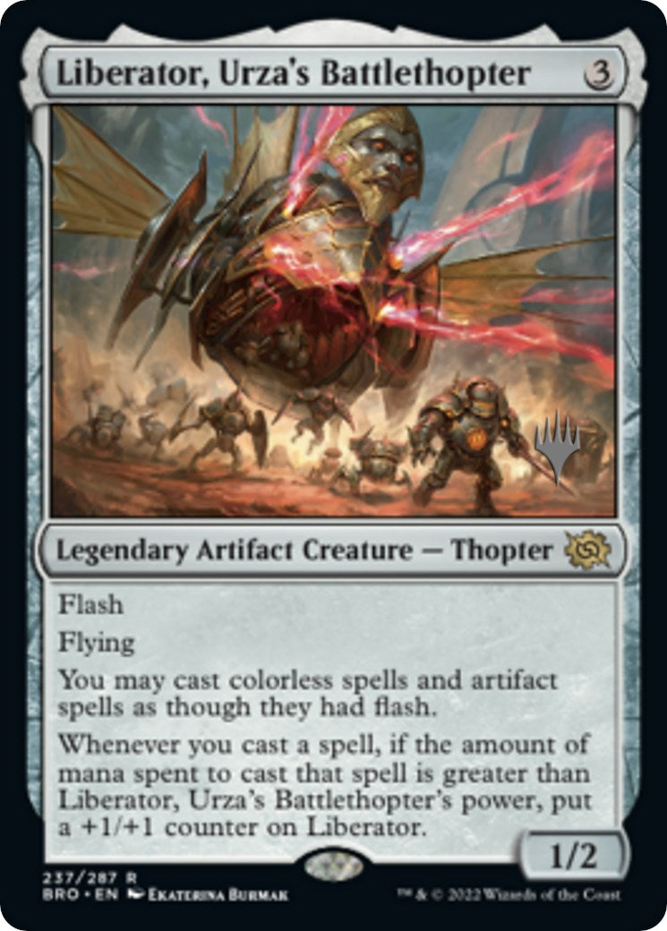 Liberator, Urza's Battlethopter (Promo Pack) [The Brothers' War Promos] | Jomio and Rueliete's Cards and Comics