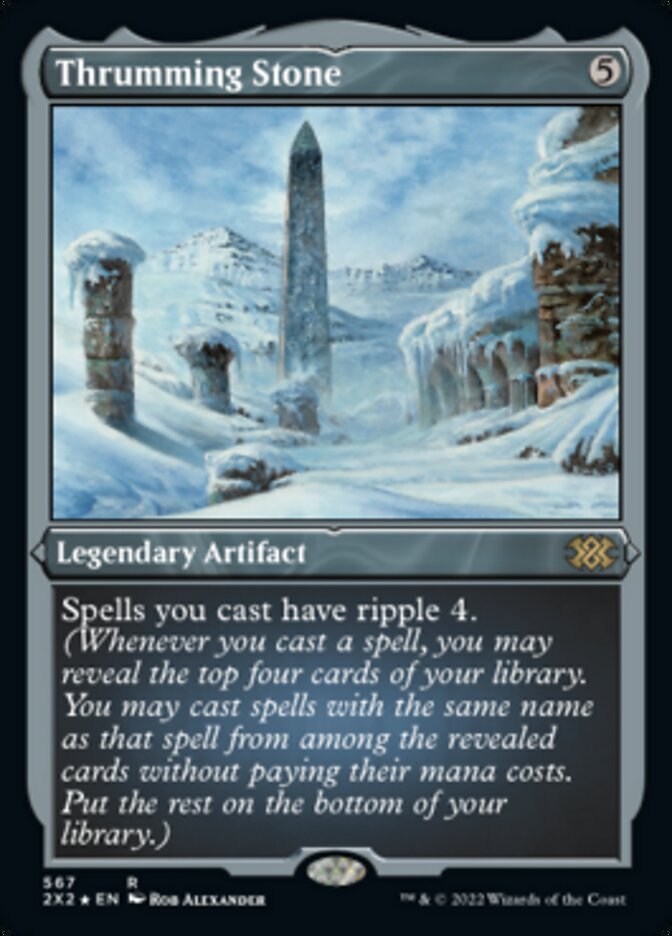 Thrumming Stone (Foil Etched) [Double Masters 2022] | Jomio and Rueliete's Cards and Comics