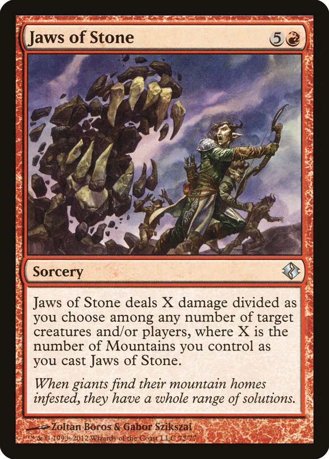 Jaws of Stone [Duel Decks: Venser vs. Koth] | Jomio and Rueliete's Cards and Comics