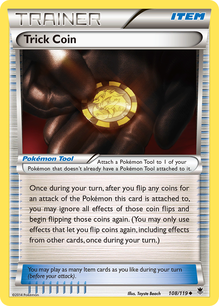 Trick Coin (108/119) [XY: Phantom Forces] | Jomio and Rueliete's Cards and Comics