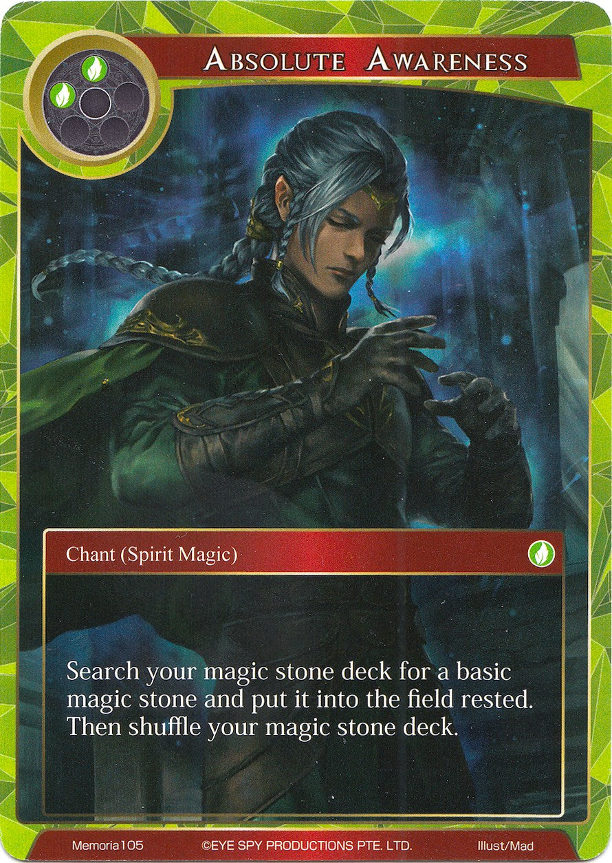 Absolute Awareness (Memoria105) [Alice Origin Memoria Cards] | Jomio and Rueliete's Cards and Comics