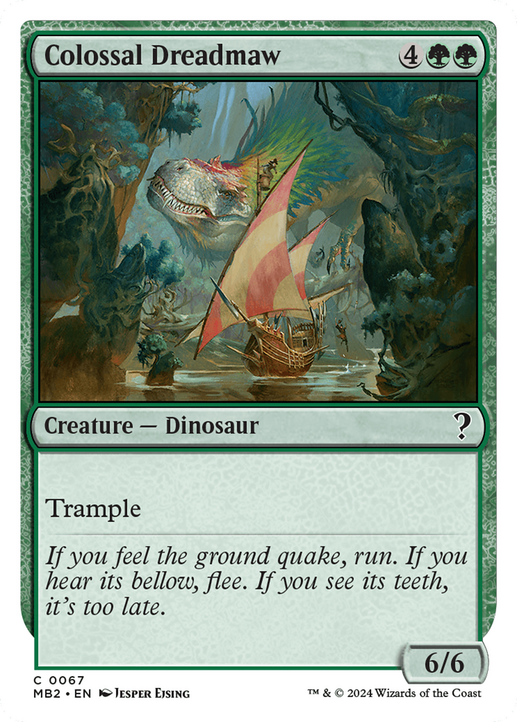 Colossal Dreadmaw (White Border) [Mystery Booster 2] | Jomio and Rueliete's Cards and Comics