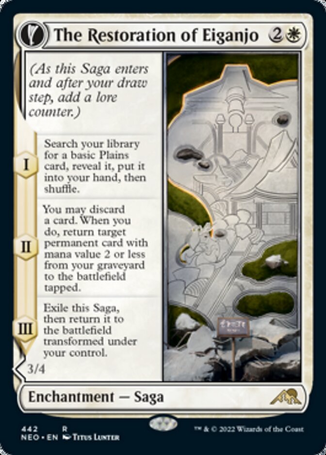 The Restoration of Eiganjo // Architect of Restoration (Extended Art) [Kamigawa: Neon Dynasty] | Jomio and Rueliete's Cards and Comics