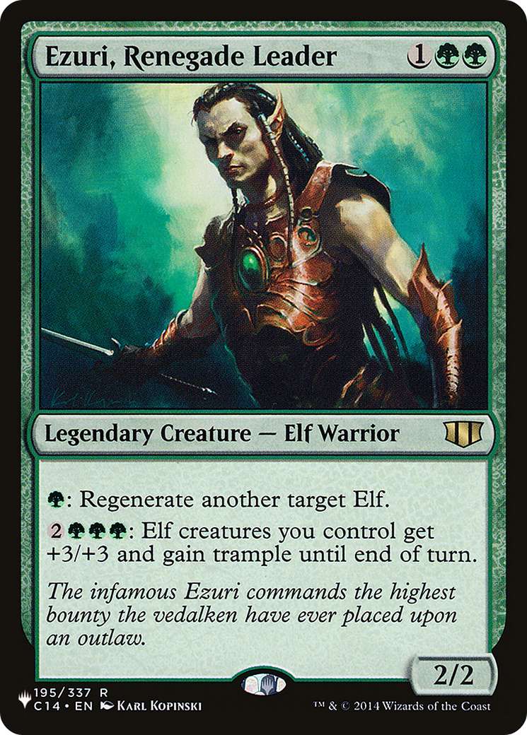Ezuri, Renegade Leader [The List] | Jomio and Rueliete's Cards and Comics