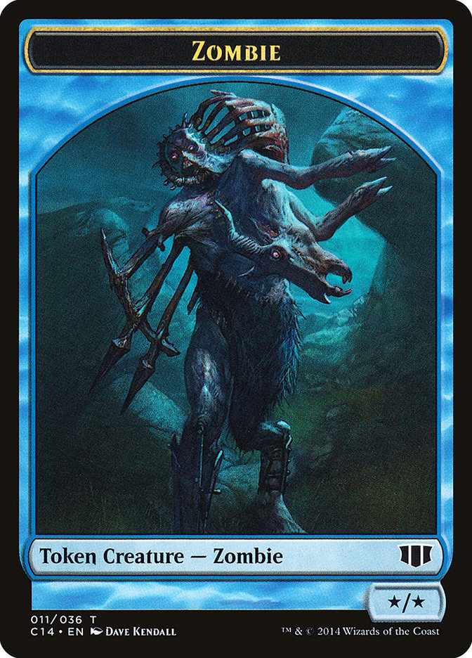 Ape // Zombie (011/036) Double-Sided Token [Commander 2014 Tokens] | Jomio and Rueliete's Cards and Comics