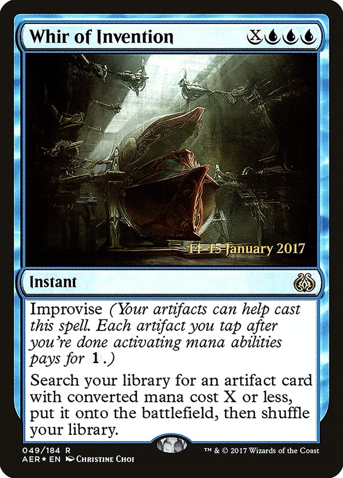 Whir of Invention [Aether Revolt Prerelease Promos] | Jomio and Rueliete's Cards and Comics