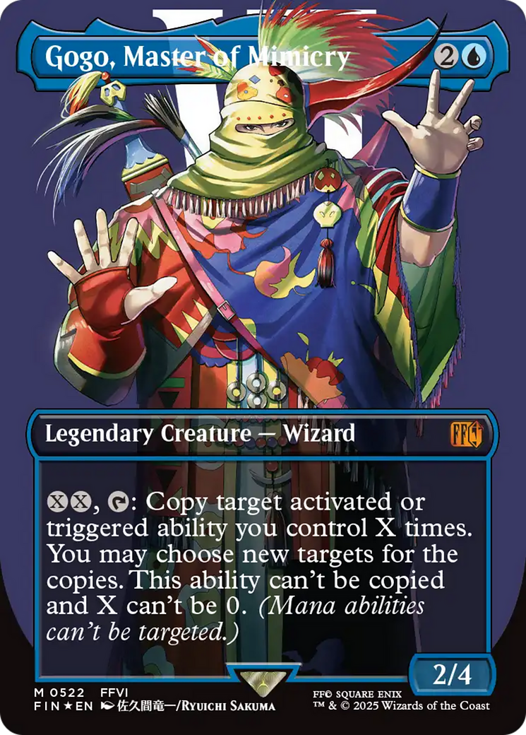 Gogo, Master of Mimicry (Borderless) (Surge Foil) [FINAL FANTASY] | Jomio and Rueliete's Cards and Comics