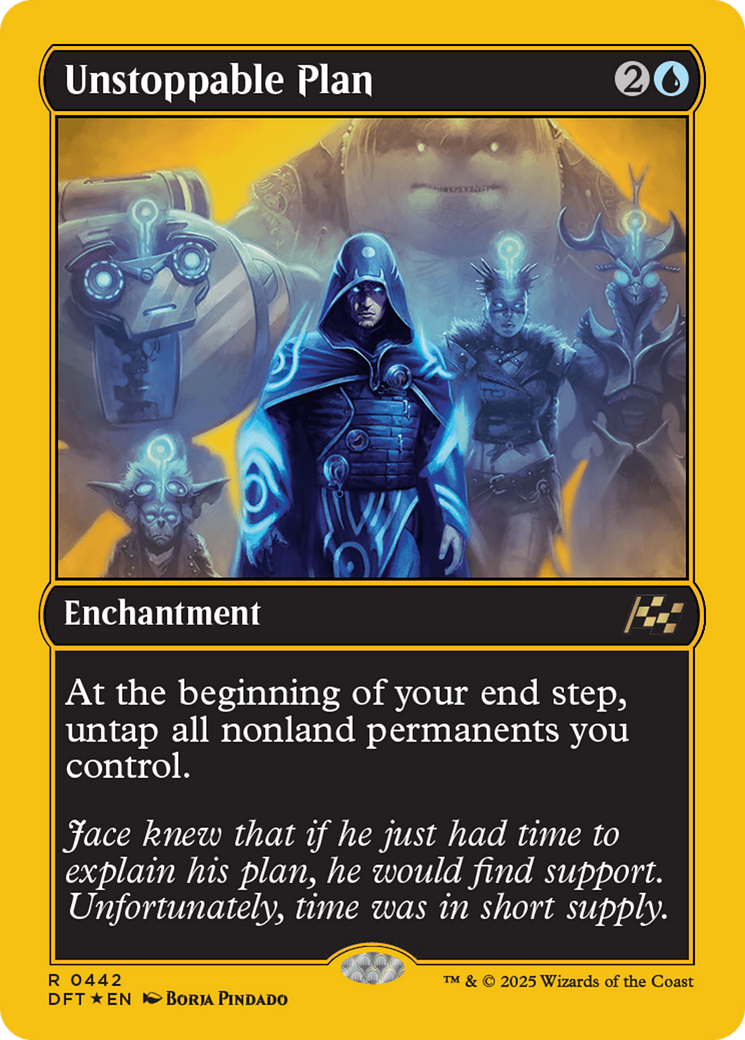 Unstoppable Plan (First-Place Foil) [Aetherdrift] | Jomio and Rueliete's Cards and Comics