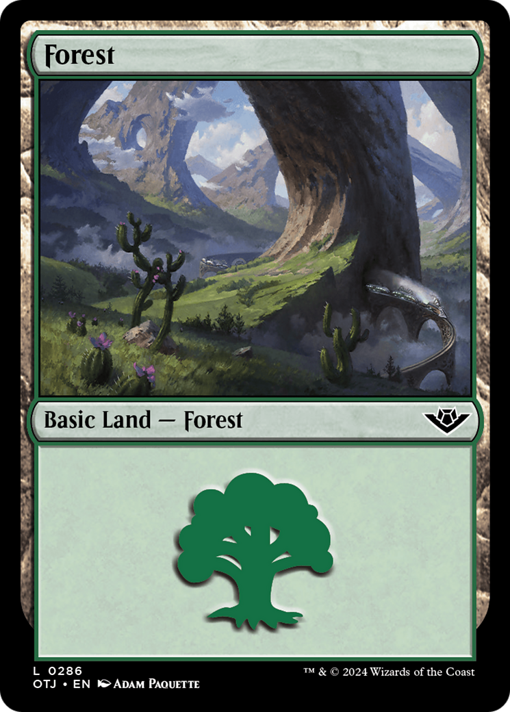 Forest (0286) [Outlaws of Thunder Junction] | Jomio and Rueliete's Cards and Comics