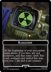 Radiation // Zombie Mutant Double-Sided Token [Fallout Tokens] | Jomio and Rueliete's Cards and Comics