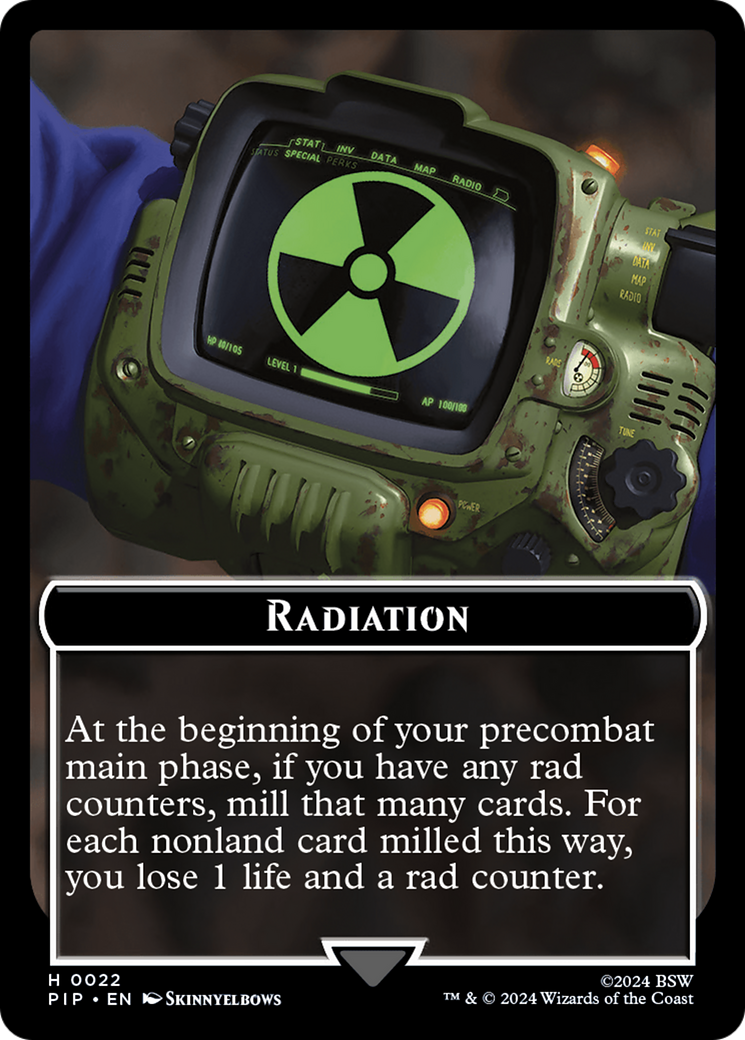 Radiation // Copy Double-Sided Token [Fallout Tokens] | Jomio and Rueliete's Cards and Comics