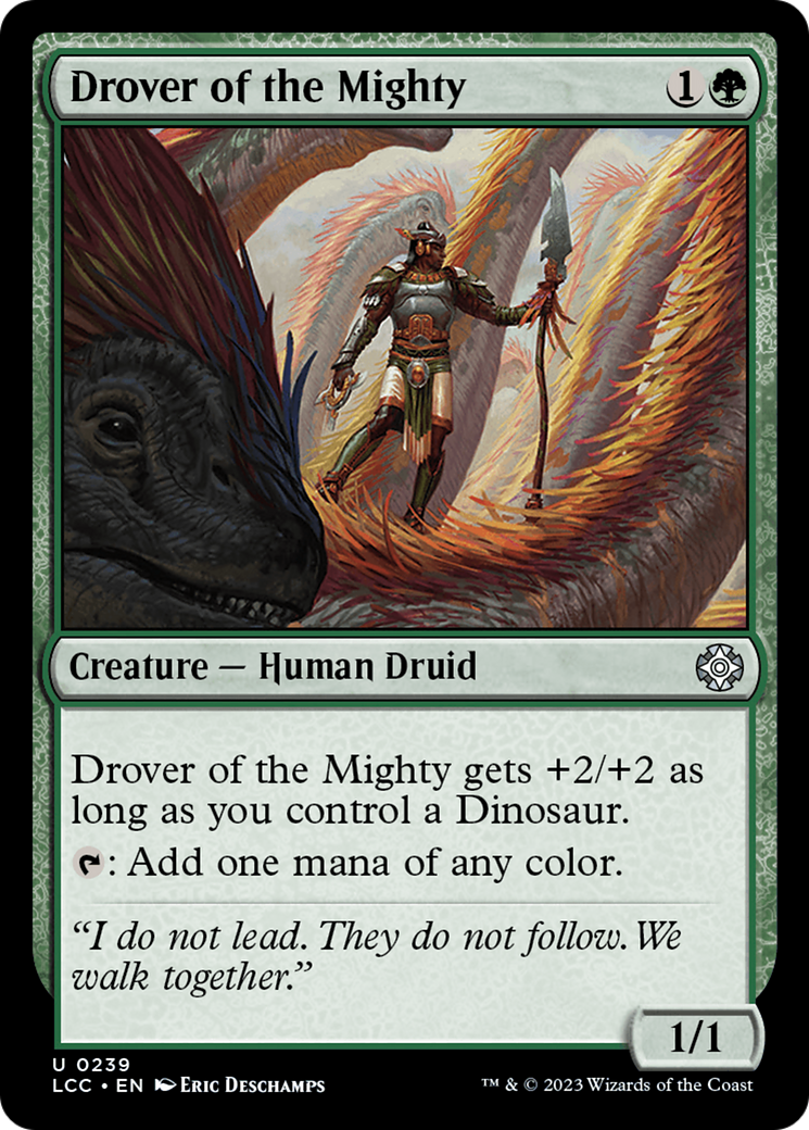 Drover of the Mighty [The Lost Caverns of Ixalan Commander] | Jomio and Rueliete's Cards and Comics