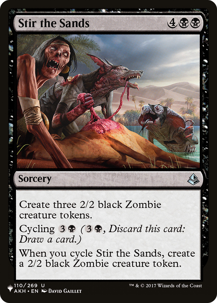Stir the Sands [The List] | Jomio and Rueliete's Cards and Comics