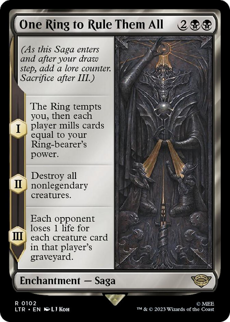 One Ring to Rule Them All [The Lord of the Rings: Tales of Middle-Earth] | Jomio and Rueliete's Cards and Comics