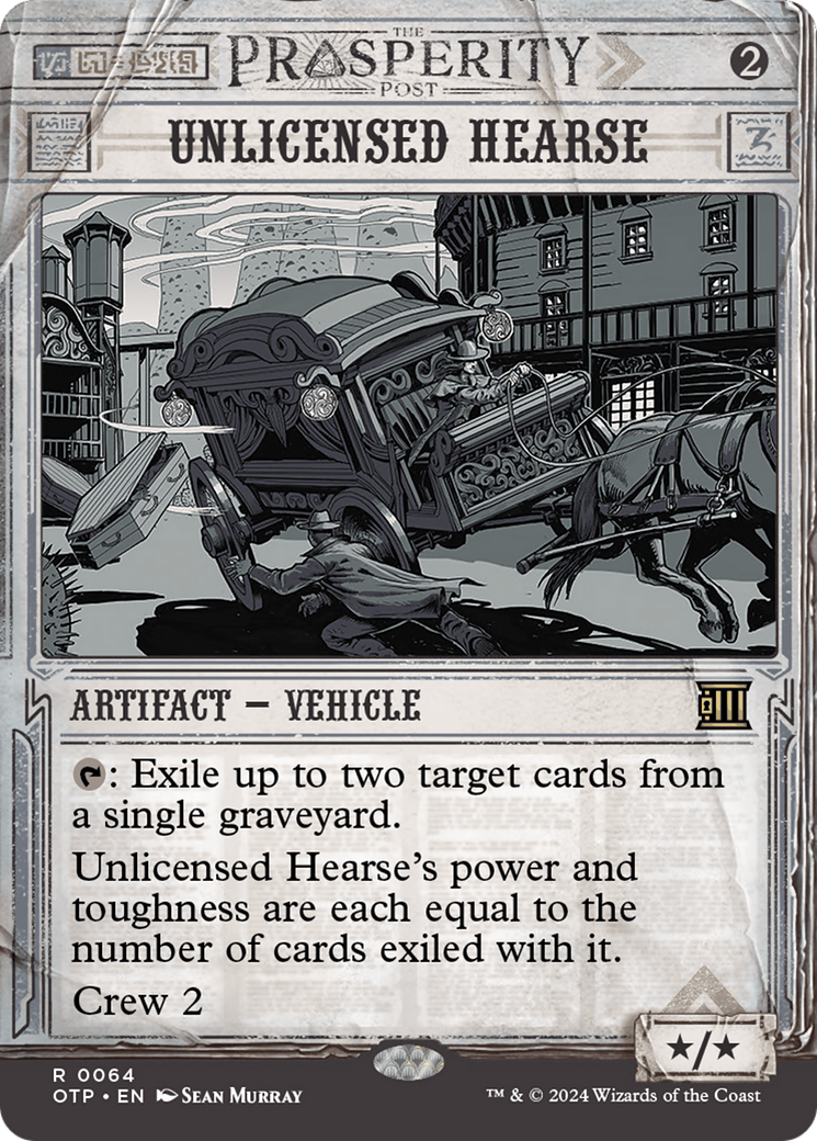 Unlicensed Hearse [Outlaws of Thunder Junction: Breaking News] | Jomio and Rueliete's Cards and Comics