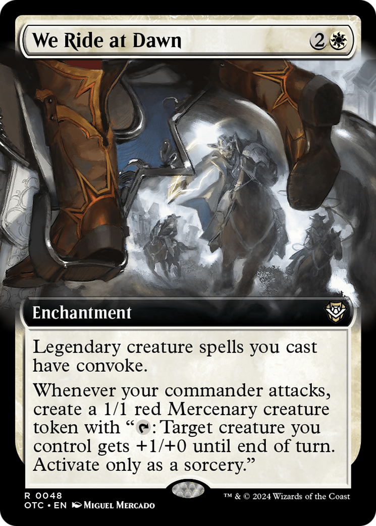 We Ride at Dawn (Extended Art) [Outlaws of Thunder Junction Commander] | Jomio and Rueliete's Cards and Comics