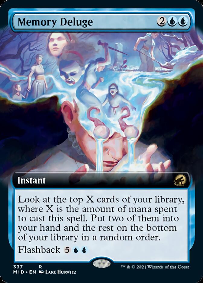 Memory Deluge (Extended Art) [Innistrad: Midnight Hunt] | Jomio and Rueliete's Cards and Comics