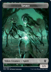 Spirit (001) // Spirit (002) Double-Sided Token [Innistrad: Crimson Vow Commander Tokens] | Jomio and Rueliete's Cards and Comics