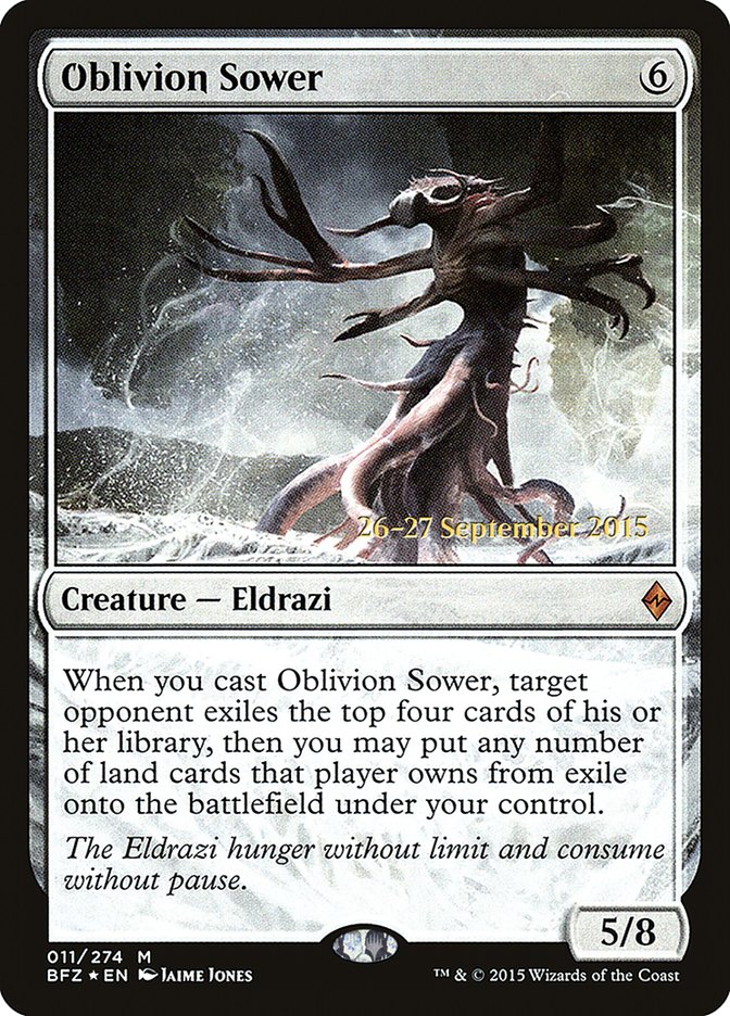 Oblivion Sower [Battle for Zendikar Prerelease Promos] | Jomio and Rueliete's Cards and Comics