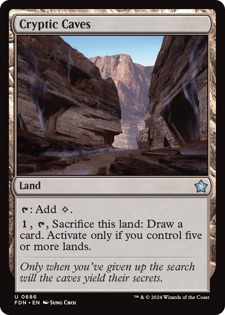 Cryptic Caves [Foundations] | Jomio and Rueliete's Cards and Comics
