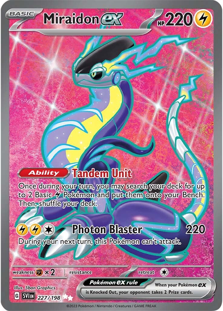 Miraidon ex (227/198) [Scarlet & Violet: Base Set] | Jomio and Rueliete's Cards and Comics