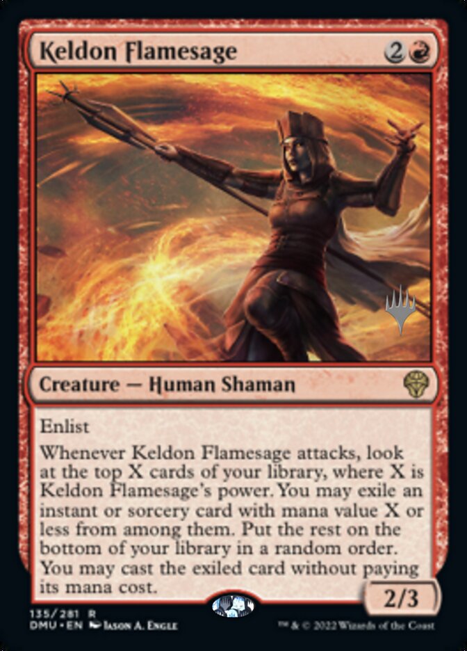 Keldon Flamesage (Promo Pack) [Dominaria United Promos] | Jomio and Rueliete's Cards and Comics