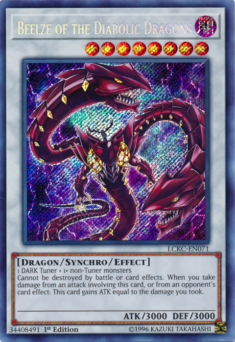 Beelze of the Diabolic Dragons [LCKC-EN071] Secret Rare | Jomio and Rueliete's Cards and Comics