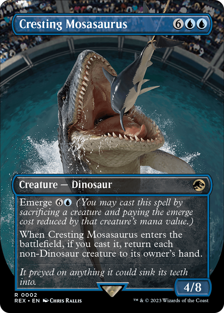 Cresting Mosasaurus (Borderless) [Jurassic World Collection] | Jomio and Rueliete's Cards and Comics