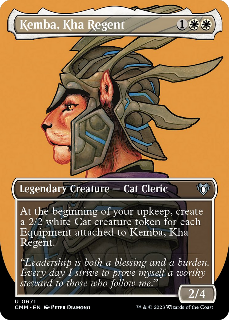 Kemba, Kha Regent (Borderless Profile) [Commander Masters] | Jomio and Rueliete's Cards and Comics