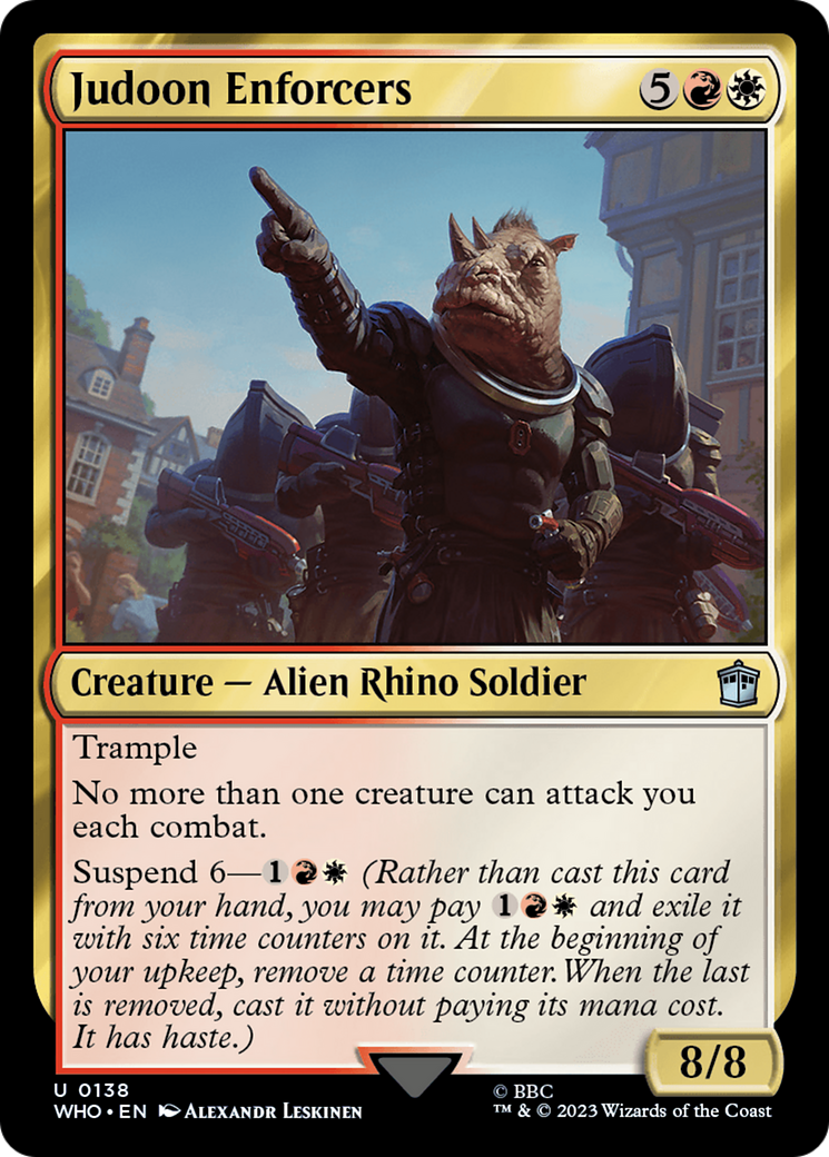Judoon Enforcers [Doctor Who] | Jomio and Rueliete's Cards and Comics