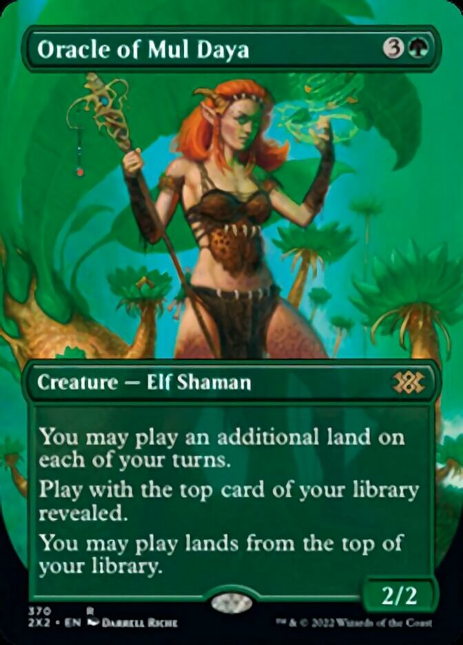 Oracle of Mul Daya (Borderless Alternate Art) [Double Masters 2022] | Jomio and Rueliete's Cards and Comics