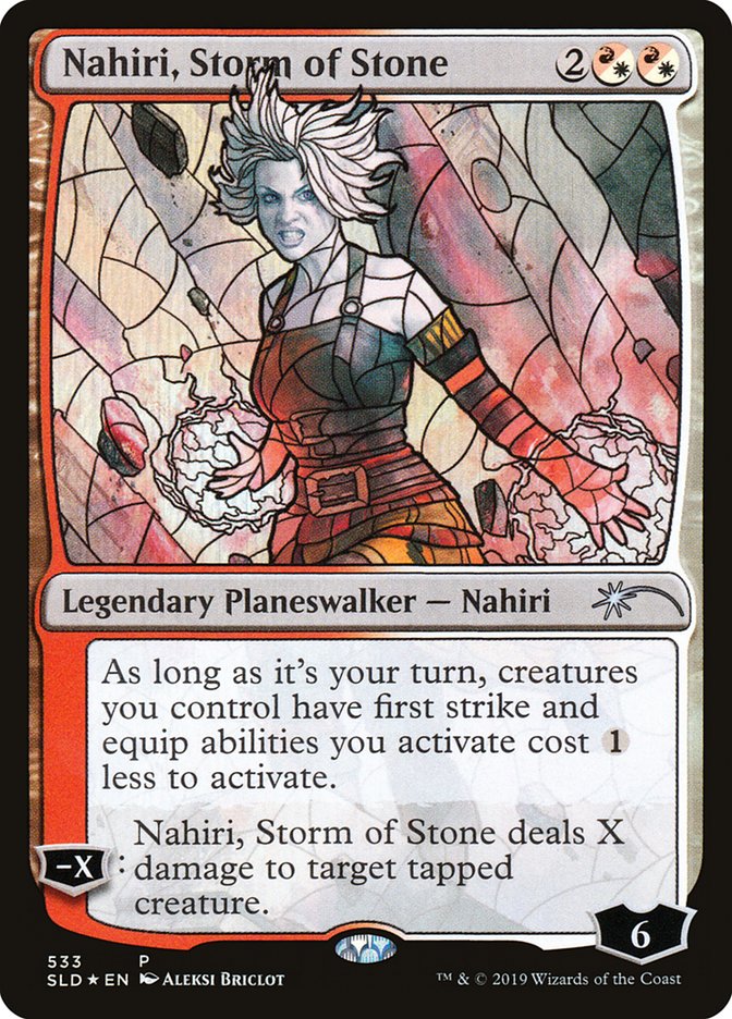 Nahiri, Storm of Stone (Stained Glass) [Secret Lair Drop Promos] | Jomio and Rueliete's Cards and Comics