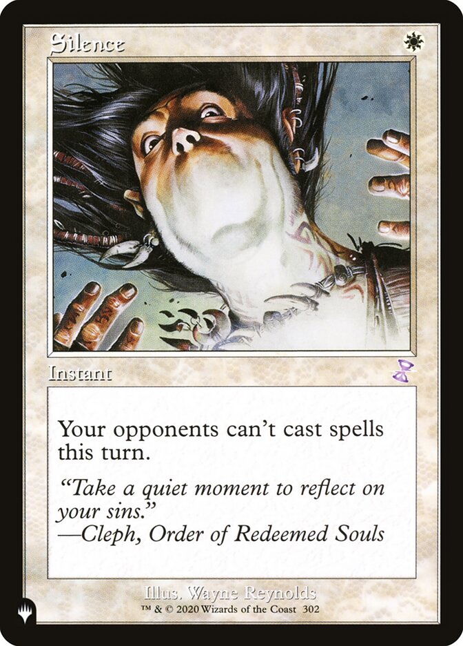 Silence [The List] | Jomio and Rueliete's Cards and Comics