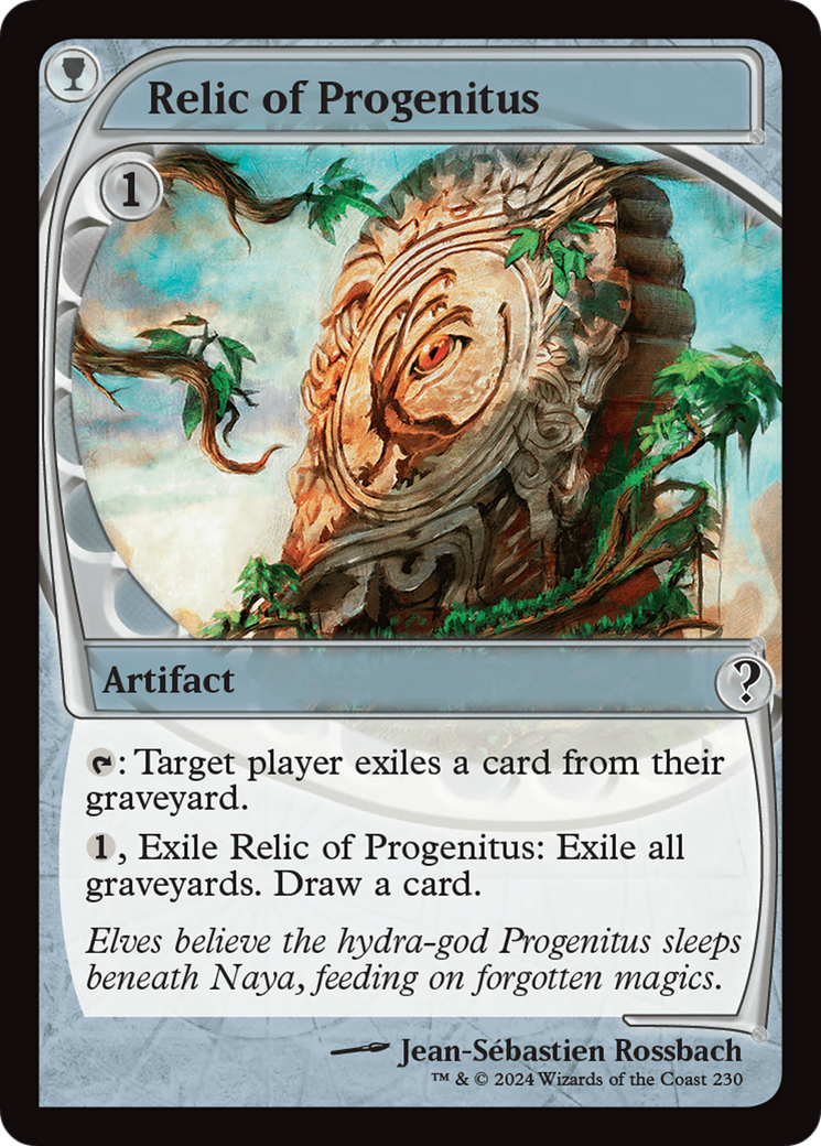 Relic of Progenitus (Future Sight) [Mystery Booster 2] | Jomio and Rueliete's Cards and Comics