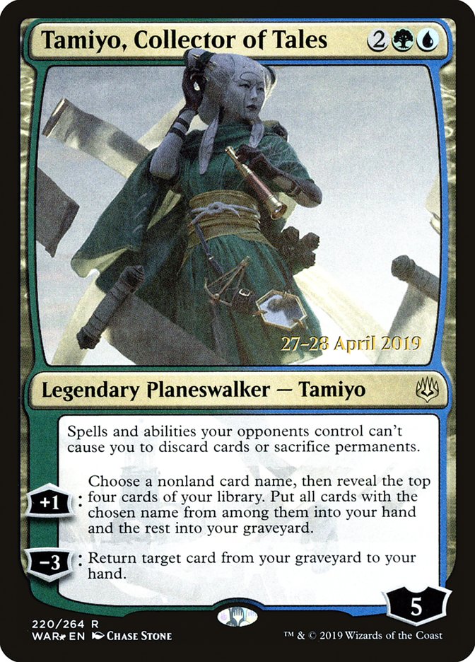 Tamiyo, Collector of Tales [War of the Spark Prerelease Promos] | Jomio and Rueliete's Cards and Comics