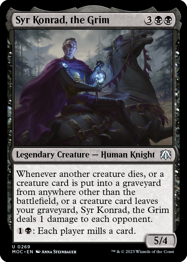 Syr Konrad, the Grim [March of the Machine Commander] | Jomio and Rueliete's Cards and Comics
