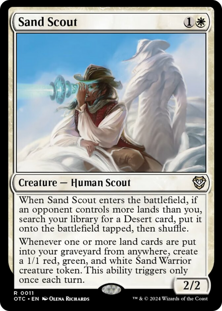 Sand Scout [Outlaws of Thunder Junction Commander] | Jomio and Rueliete's Cards and Comics