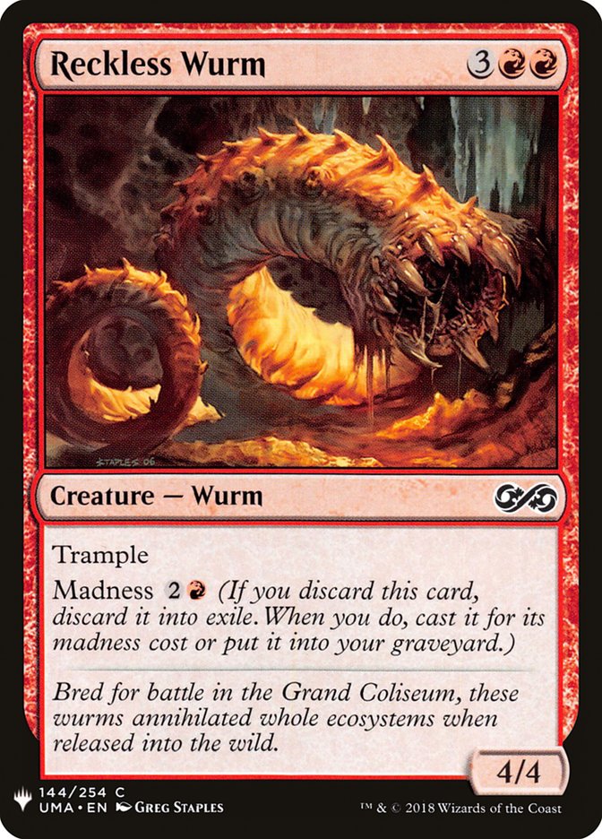 Reckless Wurm [Mystery Booster] | Jomio and Rueliete's Cards and Comics