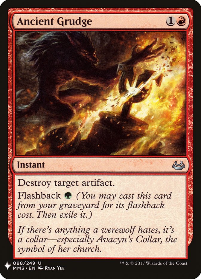 Ancient Grudge [Mystery Booster] | Jomio and Rueliete's Cards and Comics