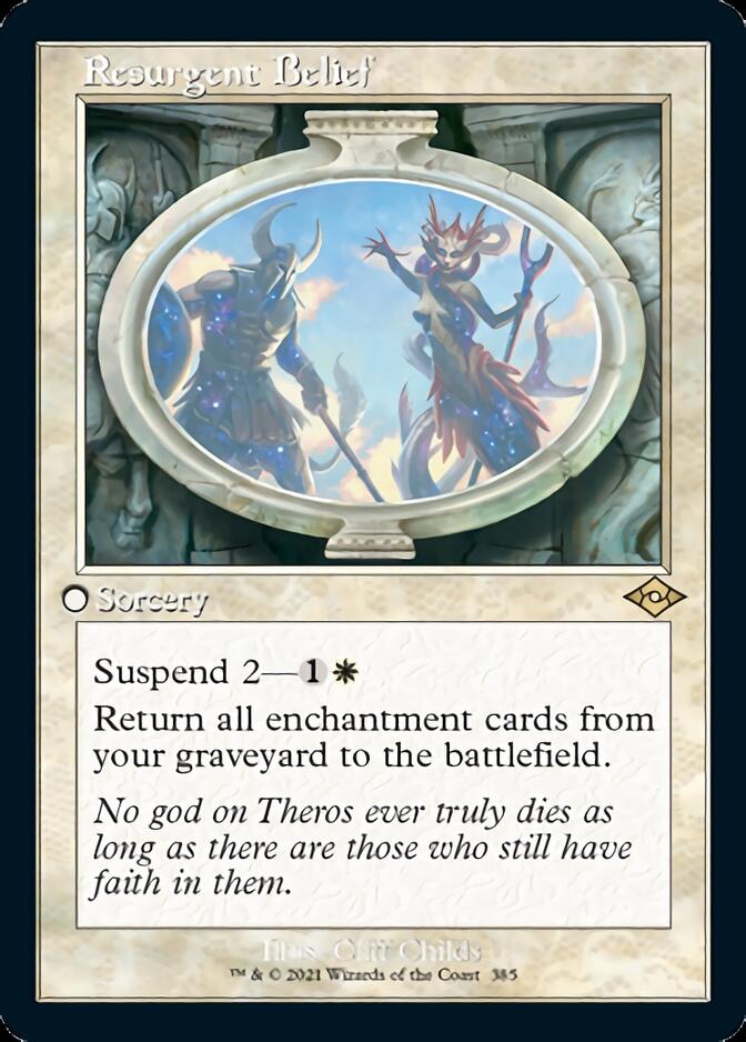 Resurgent Belief (Retro Foil Etched) [Modern Horizons 2] | Jomio and Rueliete's Cards and Comics