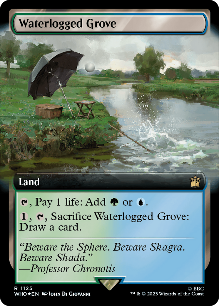 Waterlogged Grove (Extended Art) (Surge Foil) [Doctor Who] | Jomio and Rueliete's Cards and Comics